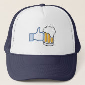 Zoals bier (kleur) trucker pet (Voorkant)