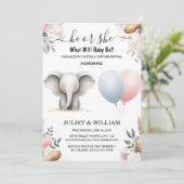 Zoals Big Zoo Baby White Elephant Birth Gender ont Kaart (Staand voorkant)