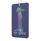 "Zoals boven zo onder" Crone Moon Goddess Pagan Ar Luchtverfrisser (Links)