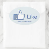 Zoals Button - promotionele stickers (Tas)