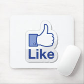 Zoals Button (zoals ik) Muismat (Met muis)