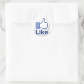 Zoals Button (zoals ik) Ronde Sticker (Tas)