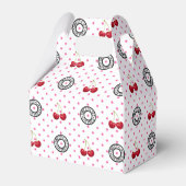 ZOALS CHERRIES Retro  Patroon Bedankdoosjes (Achterkant)