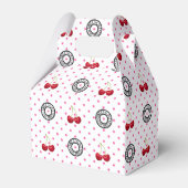 ZOALS CHERRIES Retro Patroon Bedankdoosjes (Voorkant Zijde)