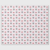 ZOALS CHERRIES Retro Patroon Cadeaupapier (Vlak)