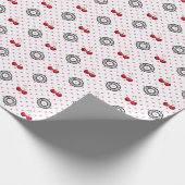 ZOALS CHERRIES Retro Patroon Cadeaupapier (Hoek)