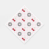 ZOALS CHERRIES Retro  Patroon Servet (Hoek)