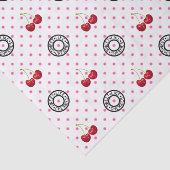 ZOALS CHERRIES Retro  Patroon Tissuepapier (Detail)