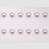 ZOALS CHERRIES Retro  Stempel op wit Tissuepapier (Voorkant)