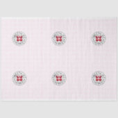 ZOALS CHERRIES Retro  Stempel op wit Tissuepapier (Voorkant)