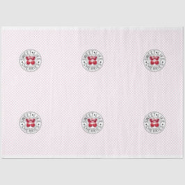 ZOALS CHERRIES Retro Stempel op wit Tissuepapier