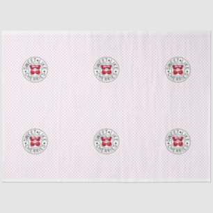 ZOALS CHERRIES Retro  Stempel op wit Tissuepapier