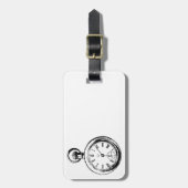 Zoals Clockwork Pocket Watch illustratie Bagagelabel (Voorkant verticaal)