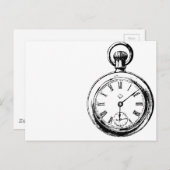 Zoals Clockwork Pocket Watch illustratie Briefkaart (Voorkant / Achterkant)