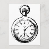 Zoals Clockwork Pocket Watch illustratie Briefkaart (Voorkant)