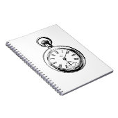 Zoals Clockwork Pocket Watch illustratie Notitieboek (Rechterzijde)