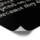 Zoals de rechten van je dochter afhankelijk zijn v poster (Hoek)