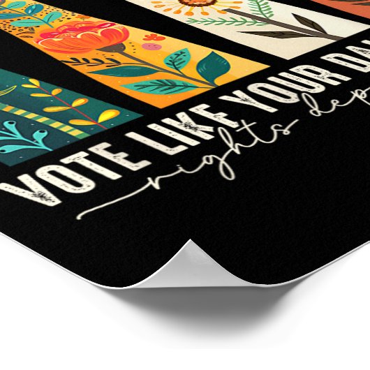 Zoals de rechten van je dochter afhankelijk zijn v poster (Hoek)