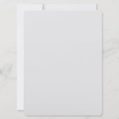 Zoals de zon 6,5" x 8,75" bruiloft uitnodiging (Achterkant)