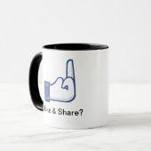 Zoals & delen? mok (Voorkant links)