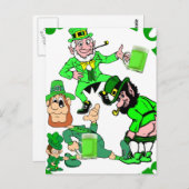 Zoals drink als een leprechaun briefkaart (Voorkant / Achterkant)