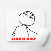 Zoals een baas meme gezicht muismat (Met muis)