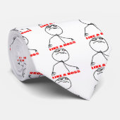 Zoals een baas meme gezicht stropdas (Opgerold)