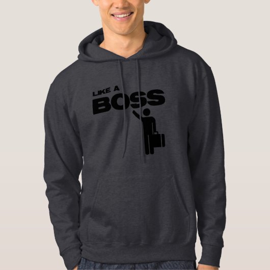 Zoals een baas meme hoodie (Voorkant)