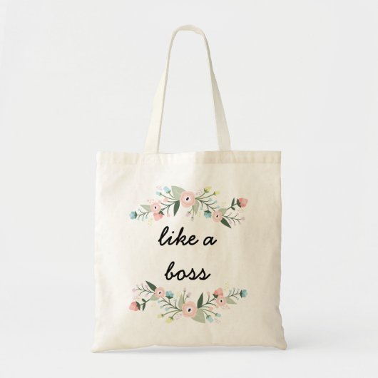 Zoals een Bodemprijsaanduiding Floral Canvas tas (Voorkant)