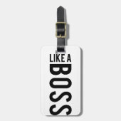 ZOALS EEN BOSS BAGAGELABEL (Voorkant verticaal)