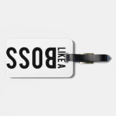 ZOALS EEN BOSS BAGAGELABEL (Achterkant horizontaal)