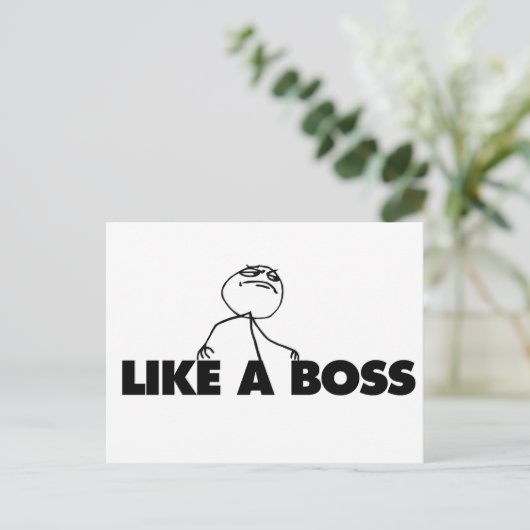 Zoals een BOSS Briefkaart (Staand voorkant)