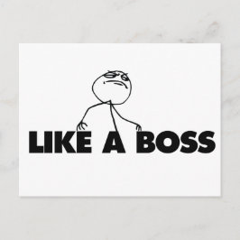 Zoals een BOSS Briefkaart