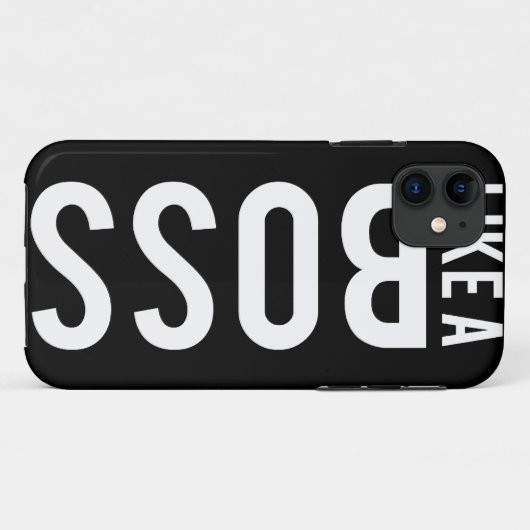 ZOALS EEN BOSS Case-Mate iPhone CASE (Achterkant (horizontaal))