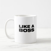 ZOALS EEN BOSS - COFFEE MOK (Links)