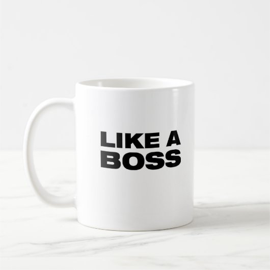 ZOALS EEN BOSS - COFFEE MOK (Links)