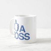 ZOALS EEN BOSS Coffee-Mok Koffiemok (Voorkant links)