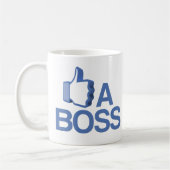 ZOALS EEN BOSS Coffee-Mok Koffiemok (Links)