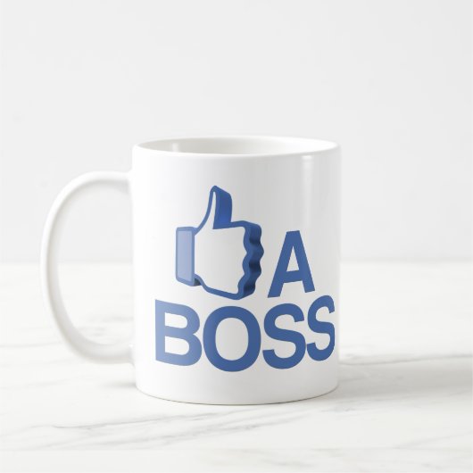 ZOALS EEN BOSS Coffee-Mok Koffiemok (Links)