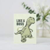Zoals een Boss Dinosaur Briefkaart (Staand voorkant)