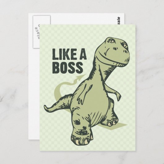 Zoals een Boss Dinosaur Briefkaart (Voorkant / Achterkant)