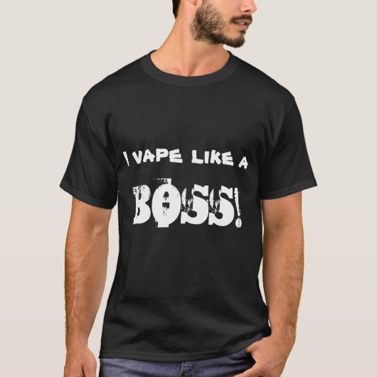 Zoals een BOSS. (Donker) T-shirt (Voorkant)