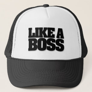 ZOALS EEN BOSS, een ontwerp voor de baas! Trucker Pet