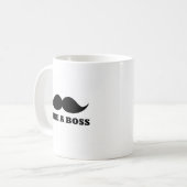 ZOALS EEN BOSS, EEN SCHERM KOFFIEMOK (Voorkant links)