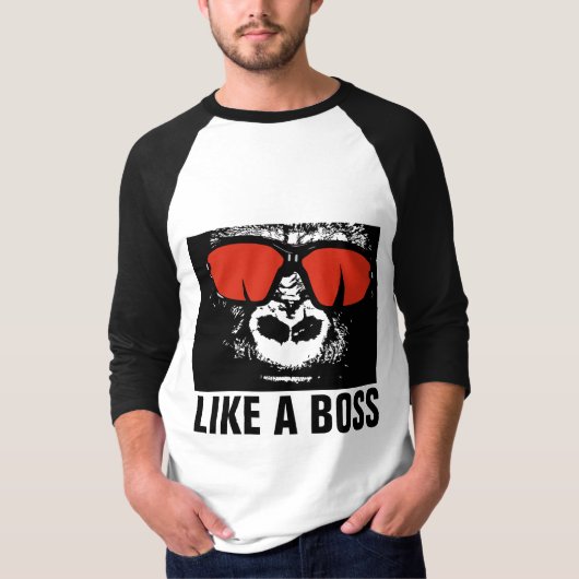ZOALS EEN BOSS Gorilla T-Shirts (Voorkant)