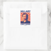 Zoals een Boss - Hillary Propaganda Rechthoekige Sticker (Tas)