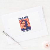 Zoals een Boss - Hillary Propaganda Rechthoekige Sticker (Envelop)