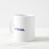 ZOALS EEN BOSS KOFFIEMOK (Voorkant links)