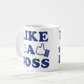 Zoals een BOSS!!! Koffiemok (Voorkant links)