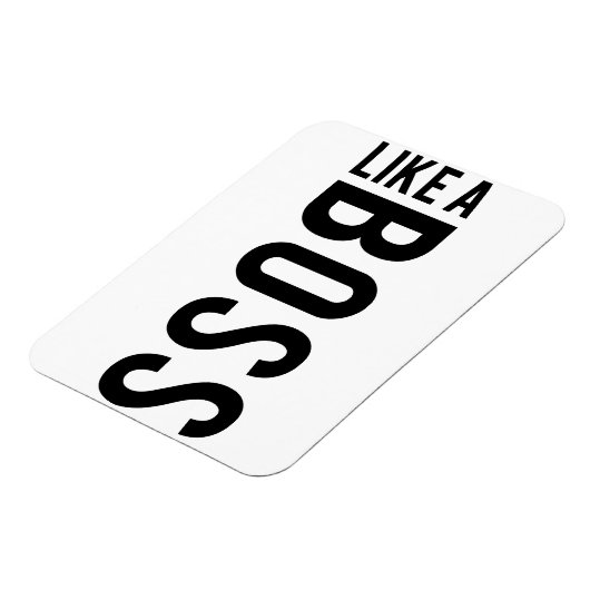 ZOALS EEN BOSS MAGNEET (Linkerzijde)